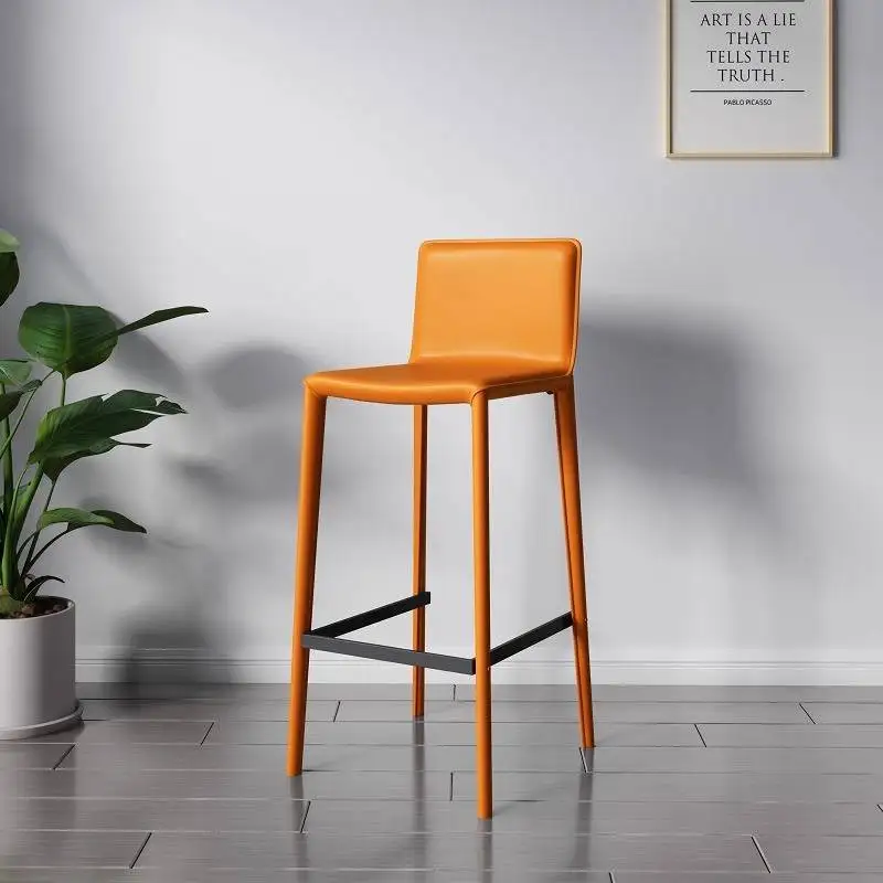 Contemporary Backrest Bar Chair Back Support High Chaise Office Bar Chair Stools Dining Foldable Silla De Escritorio Furniture