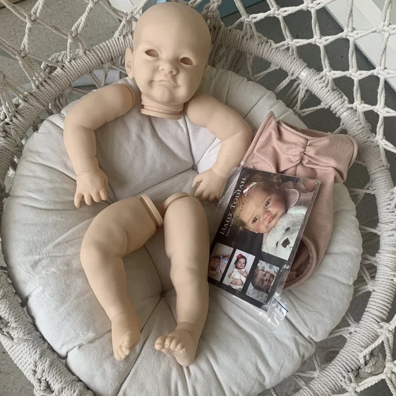 23inch Reborn Kit Tobiah with COA Lifesize Toddler Baby Doll Kit Unfinished Unpainted Doll Parts Diy Doll Kit