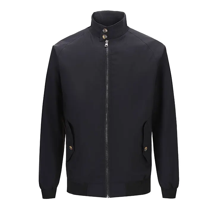 

Новинка 8809, мужская куртка Harrington Jaet, весна-осень, элитный Briti Sle, модный городской полиэстер на молнии, длинный све, облегающий крой
