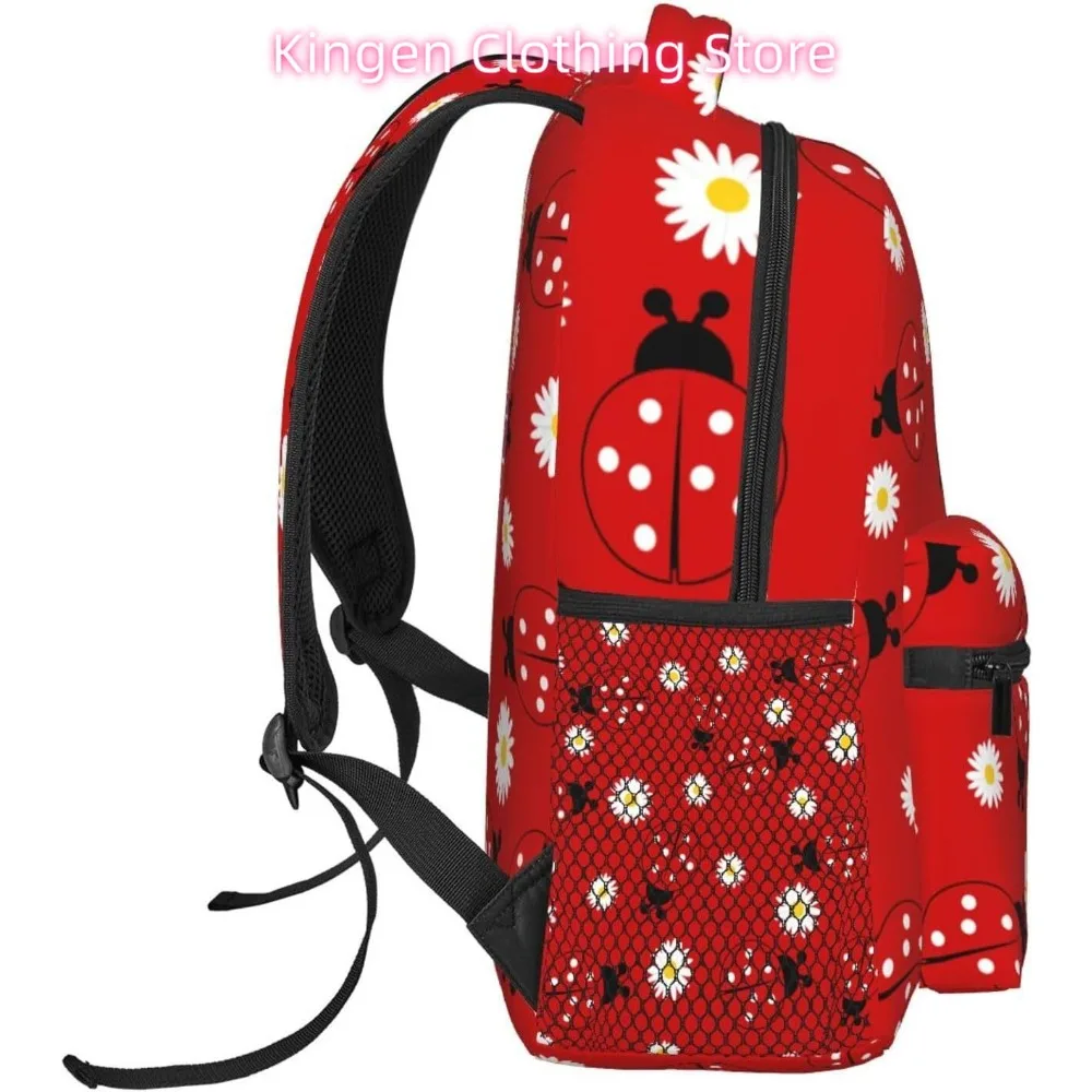 borsa per laptop ritorno a scuola Simpatico coccinella divertente Zaino per laptop leggero Zaino casual da viaggio multiuso leggero unisex