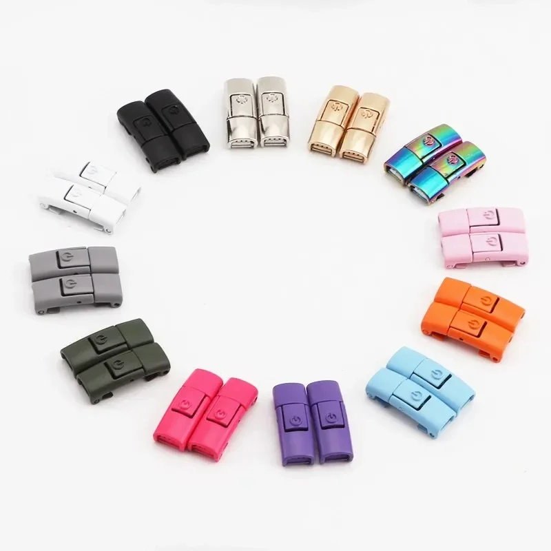 10 Stücke NEUE Clip Drücken Schnalle Schnürsenkel Bunte Metall Schnürsenkel Drücken Schloss Schuhe Zubehör AF1 Turnschuhe Kits Metall Schnürsenkel Schnalle – Detail 1