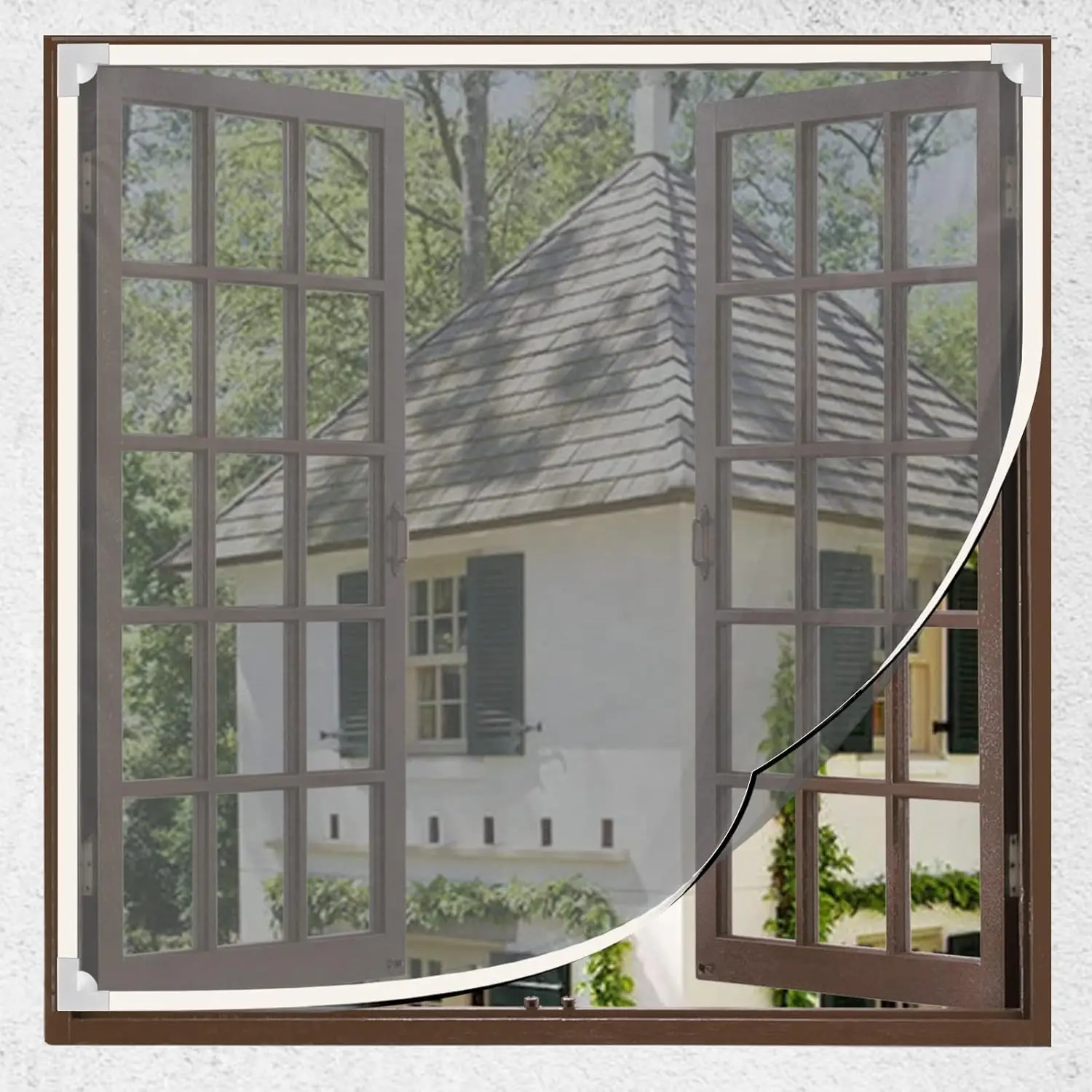 Magnetisches Moskitonetz, Selbstklebender Unsichtbarer Fensterschutz für den Haushalt, Robuster Automatisch Schließender Magnetischer Fenstervorhang – Detail 18