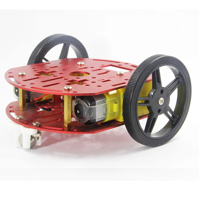 2WD Robot Smart Starter Car Chassis Kit kompatibel mit Geschwindigkeitsencoder für Arduino Auto FT-DC-002-KIT