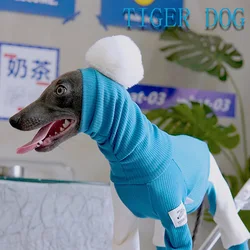 Fashion Greyhound Turtlenecks Clothes Italian Greyhound Winter Warm Hooded Jumpsuits For Small Media Large Dogs in Unique Design