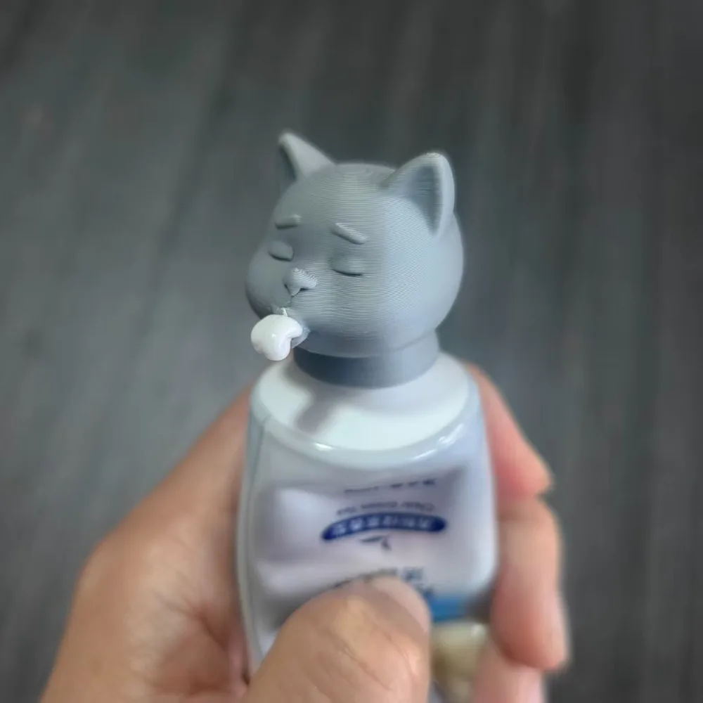 

Cute Cat Shaped Toothpaste Dispenser Fun Creative Bathroom Accessories Suitable for Pet Lover Home Use