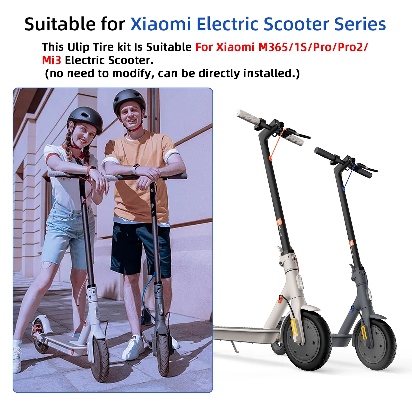 9 Zoll 9,2x2 Vakuum Tubeless Reifen für Xiaomi M365/Pro2/1S und 8,5 Zoll Elektroroller Modifikationen Upgrade 9,2*2 Offroad-Reifen – Detail 1
