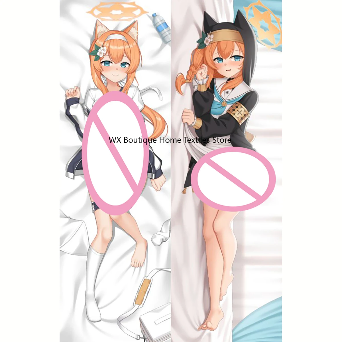 

Blue Archive Iochi Marī Hugging Body Pillowcase Anime Cosplay Dakimakura Pillows Case