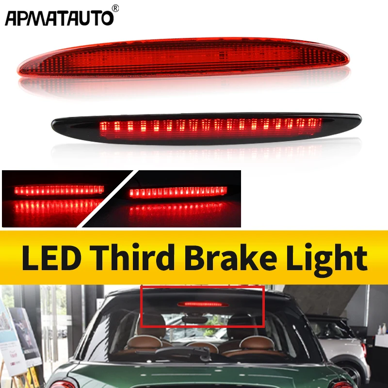 

1pc Smoked Lens Red LED 3rd Brake Lamp For 2002-2006 MINI Cooper R50 R53 1st Gen, OEM#63256935789 High Mount Brake Light