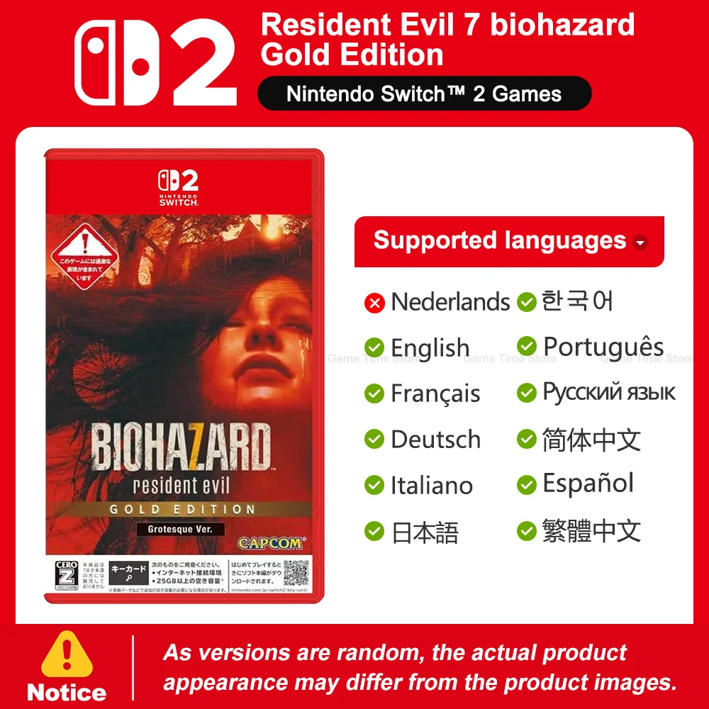 Resident Evil 7 biohazard Gold Edition Nintendo Switch 2 Spellen Games Aanbiedingen Fysieke Game Card Resident Evil Game voor Switch 2