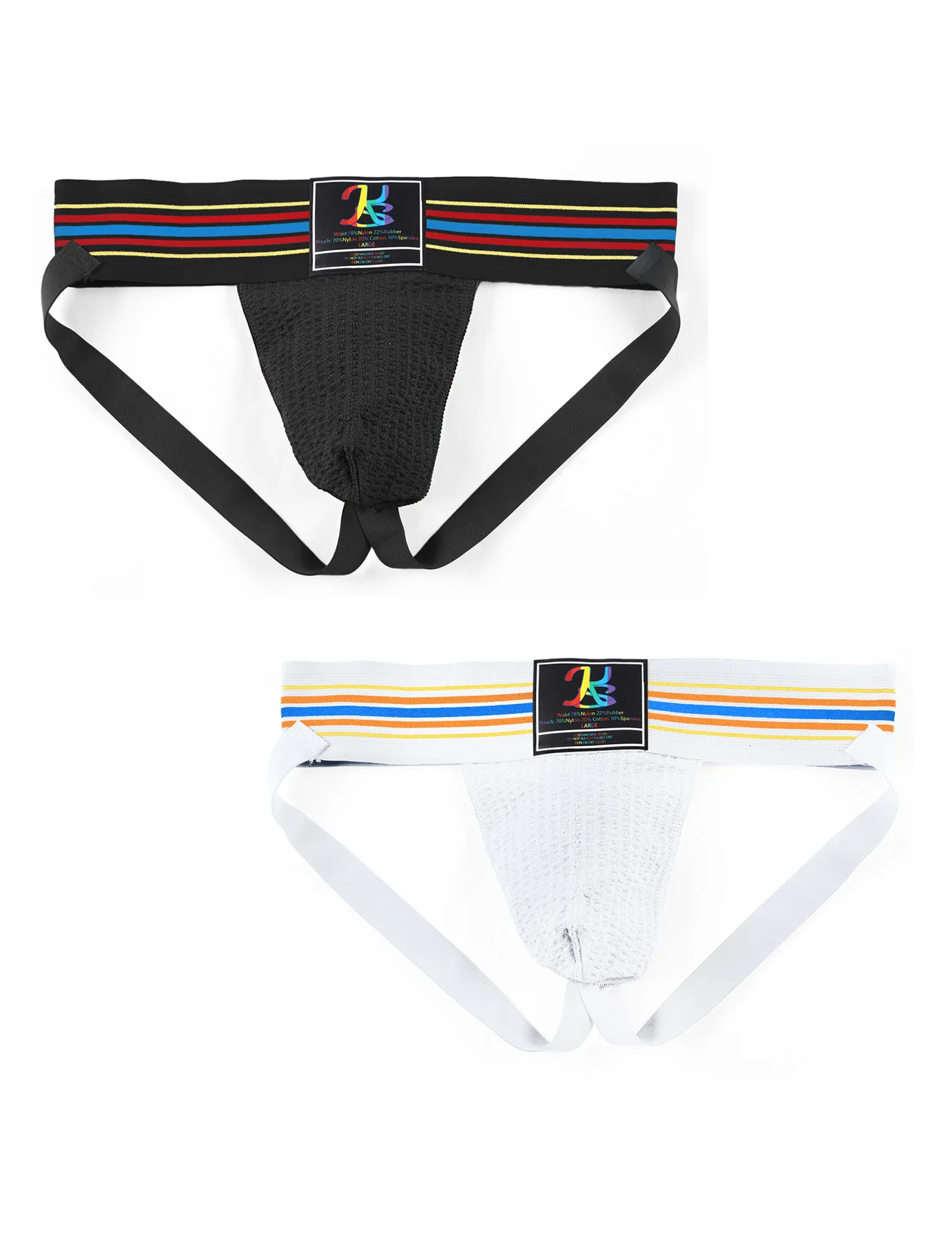 2 uds ropa interior sexy para hombre suspensorio para hombre suspensorio ropa interior para hombre suspensorio de Tanga suspensorio gay jock correa de algodón transpirable blanco