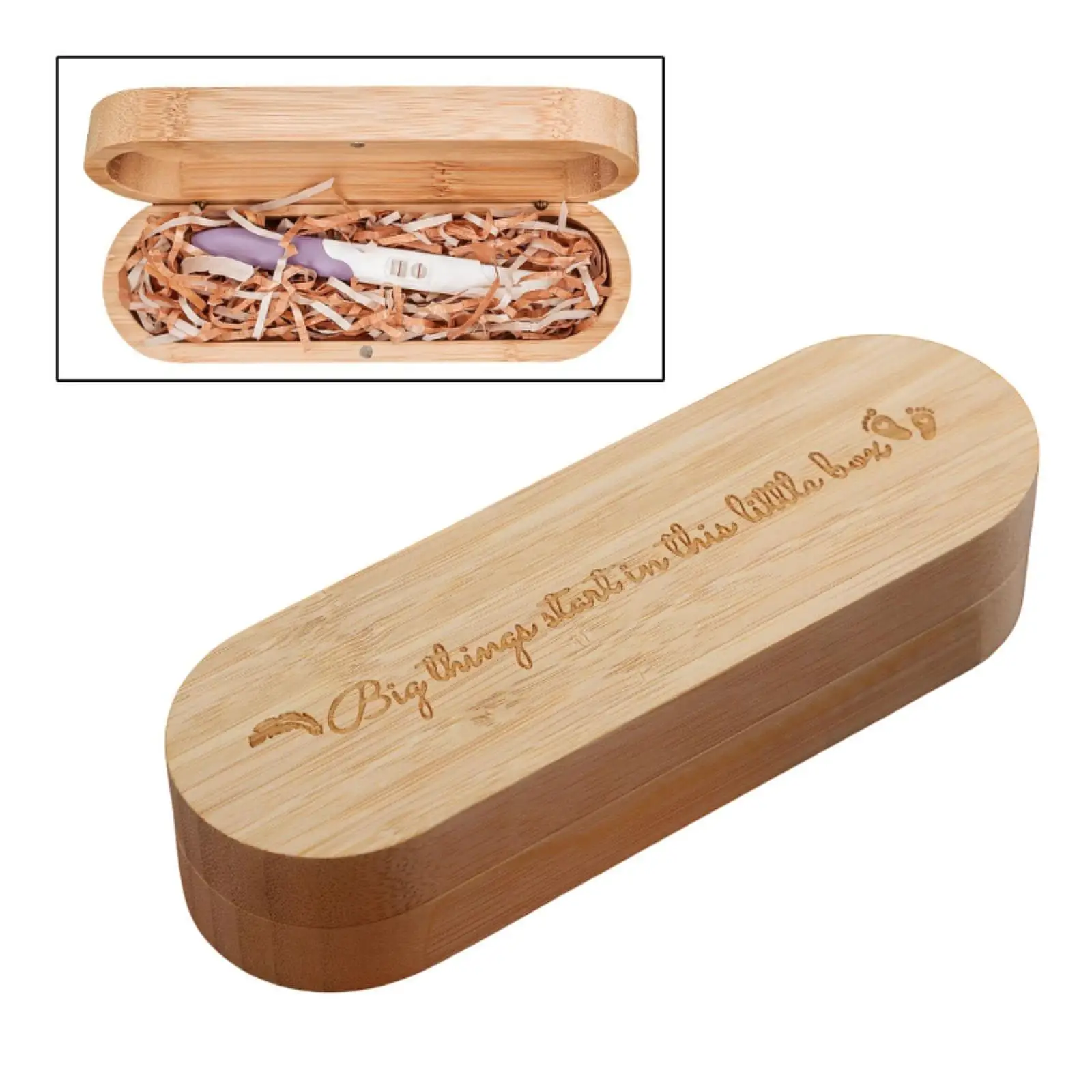 

Wooden Keepsake Box 7.6x2.4x1.6inch for Boyfriend Accessory