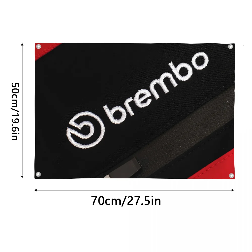 سباق السيارات-B-BremboS-LOGO العلم غرفة نوم المنزل وفي الهواء الطلق الجدار الشنق الحفل مطبوعة خلفية الديكور الفن راية #6