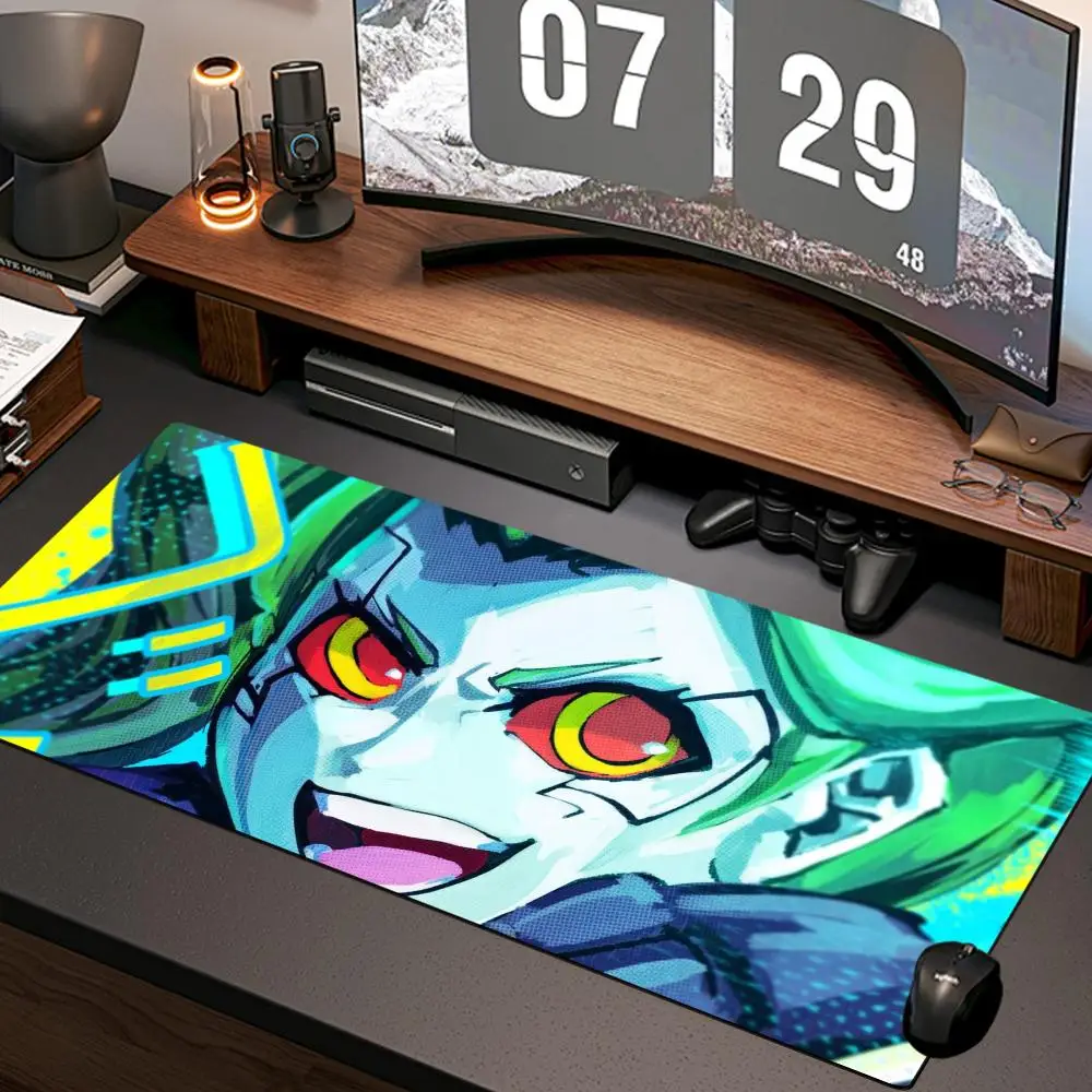 anime Rebecca Mouse Pad New Computer Home Mousepad XXL Desk Mats Natural Rubber Office Anti Slip Gaming Accessories pad