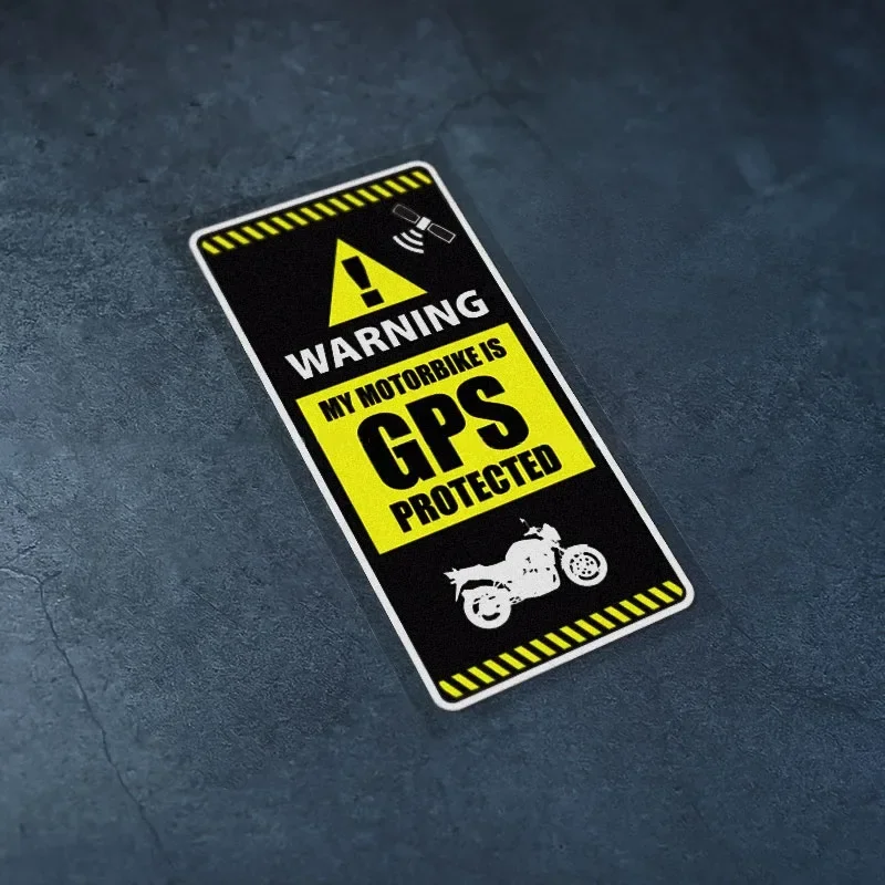 Reflective GPS Tracking Warning Stickers, Waterproof Vinyl Decals for Motorcycle, Car Window, Auto Body and Vehicle Styling