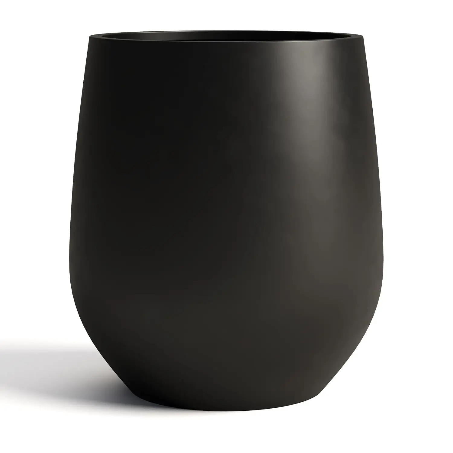 Premium Mt Wilson Tall Tapered Fiberstone Planter for Indoor Outdoor Use, Modern Large Olive Tree Pot with Drainage, Customized