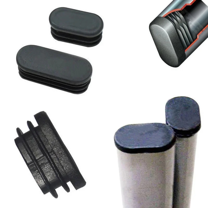 4pcs Plastic tube Insert Plugs pipe Cover chair Leg caps table foot pad Bumper Floor protector Furniture leveling feet Hardware