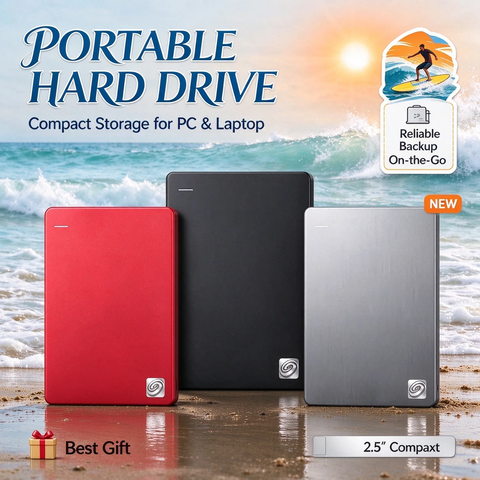 2.5 Inch USB3.0 NEW High Speed Portable External Hard Drive 500GB - 4TB Extended Storage Disk For Laptop Desktop PC