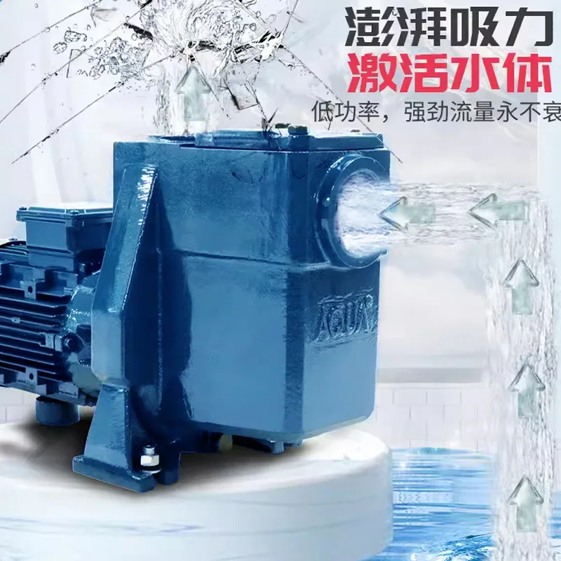 Aqua Cats Iron Pump for Swimming Pool Circulation Filtration High Temperature Large Wave SPA Drainage and Sewage