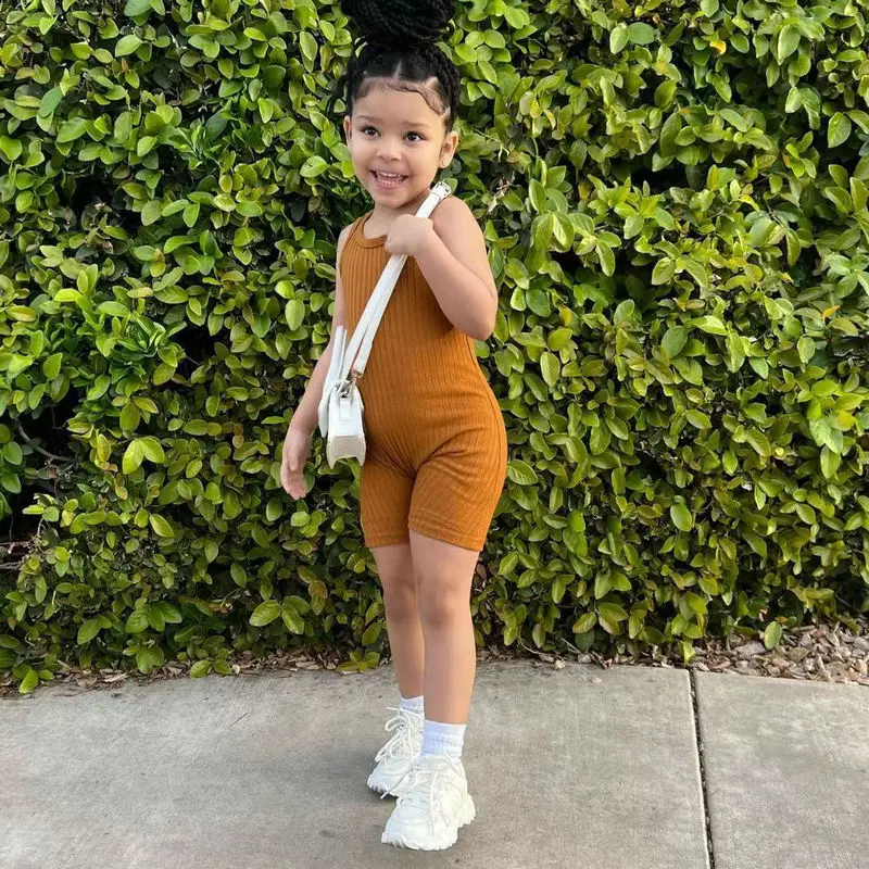 Girl Jumpsuits Summer Clothes 2023 Toddler Sleeveless Romper For Children\'s Girl Casual Clothing Baby Girls Overalls Playsuits