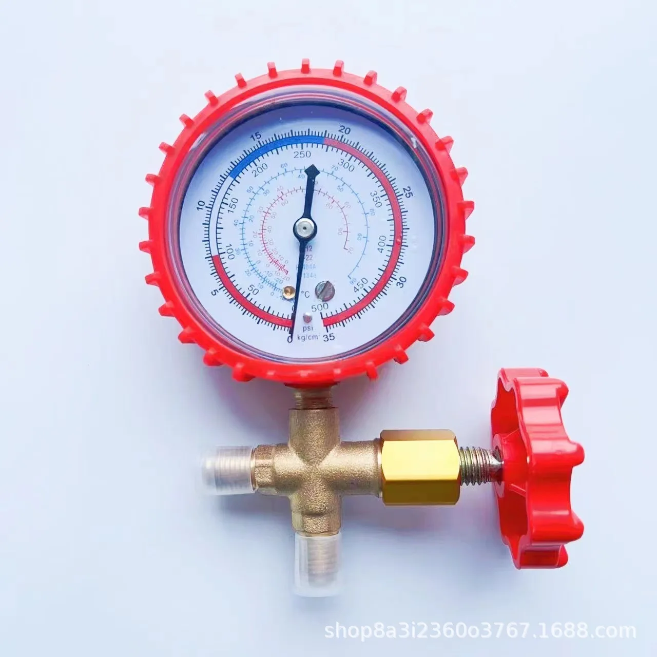 Air Conditioner Fluoride Tool Pressure Gauge Freon Refrigerant Automobile Household 466 Single Gauge High and Low Pressure