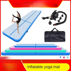 Inflatable Gym Mat Fitness Yoga Mat Taekwondo Martial Arts Flip Wire Drawing Material Air Cushion