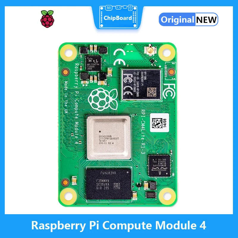 Imagem -05 - Raspberry pi Compute Module Cm4 2gb de Ram Lite Suporte Opcional Wi-fi Bluetooth Novo