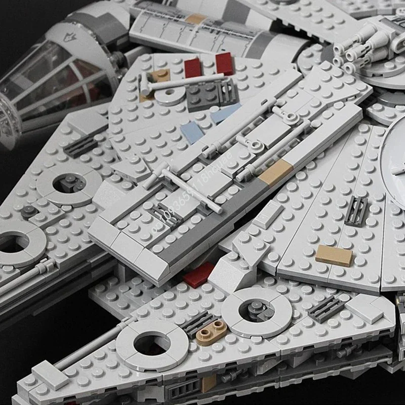 1726 pçs estrela batalha millennium falcons empilhamento bloco jogar modelos moc conjunto de construção adultos brinquedos hobby educação colecionável