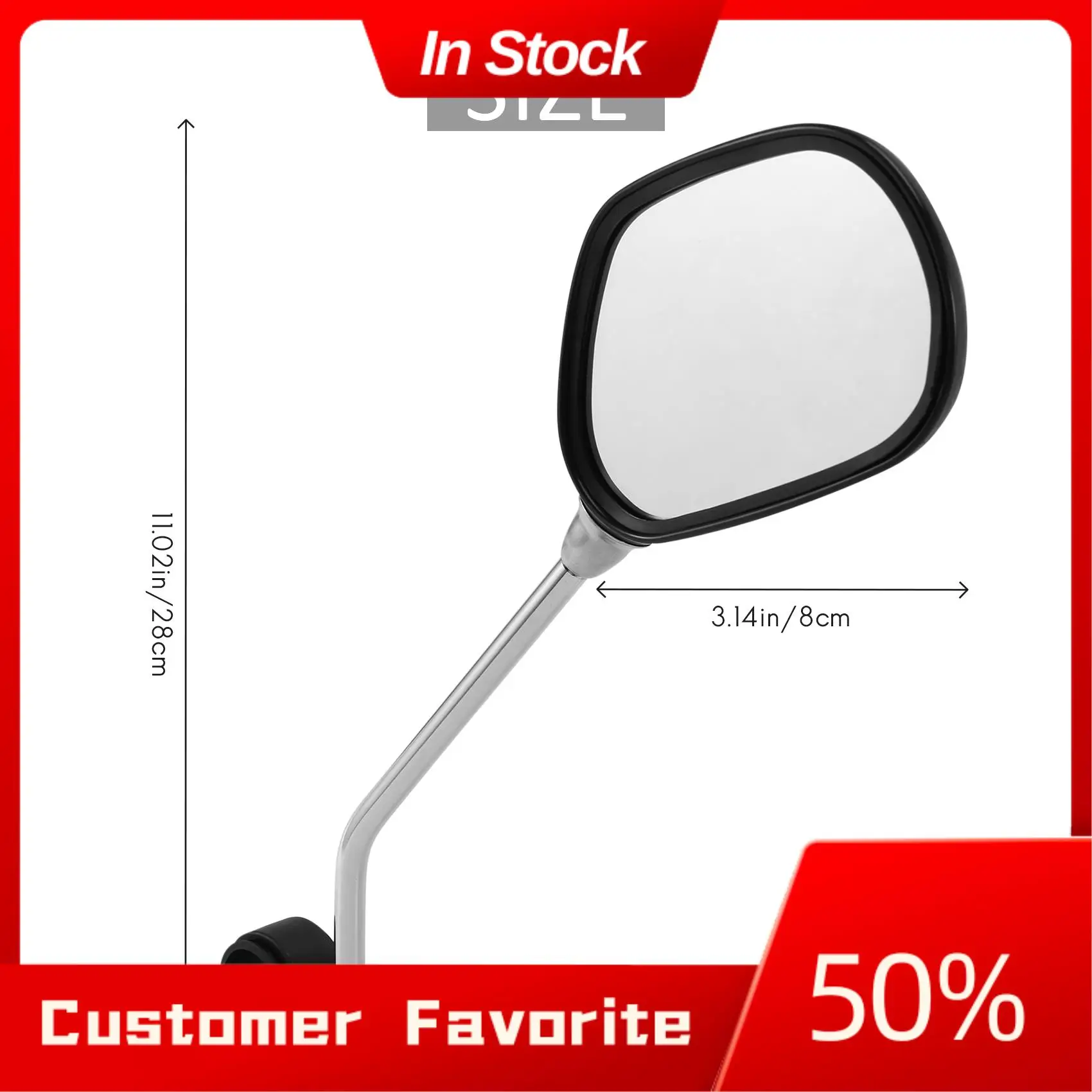 

Y28A 1 Pair Bike Mirror 360°Rotation Back Rearview Mirror Wide Angle Handlebar Bicycle Cycling Mirror