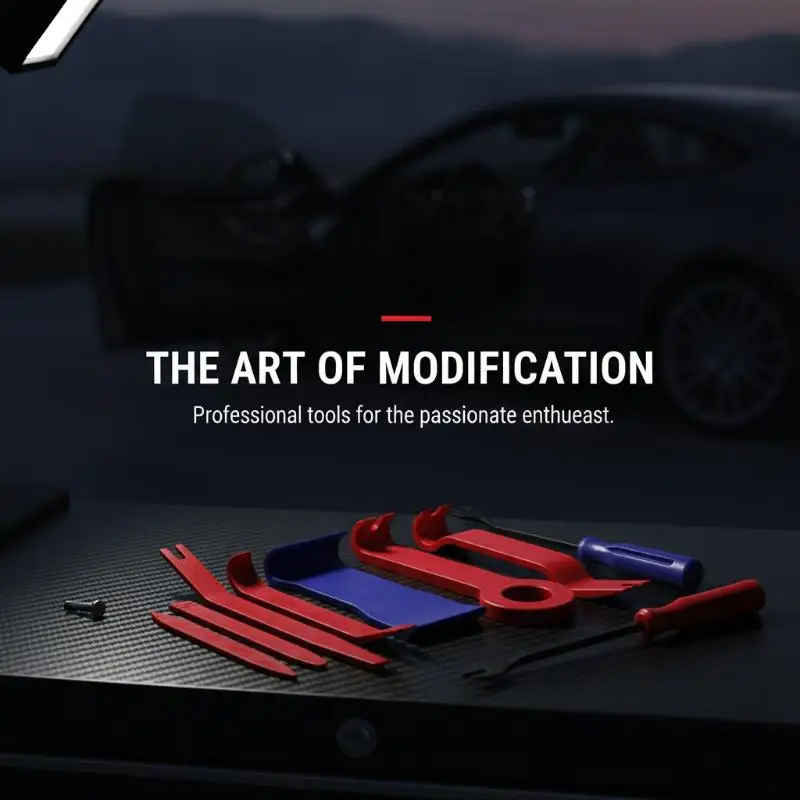 8Pcs Household Car Hand Tool Kit Durable Auto Disassembly Set for Stereo DVD Repair Interior Trim Panel Removal