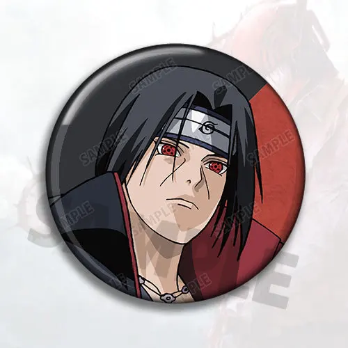Set Pin Lencana Anime Naruto Kakashi Sasuke Itachi Deidara Gaara Aksesori Cosplay Hadiah Barang Koleksi untuk Penggemar