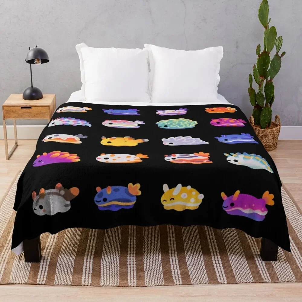 

Sea Slug Day Throw Blanket Flannels Flannel for babies warm winter Blankets