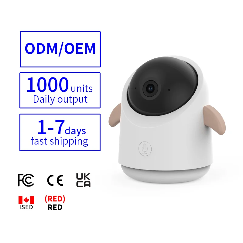 Two-Way Intercom Baby video with Cry Monitoring and Feeding Reminder Surveillance Camera