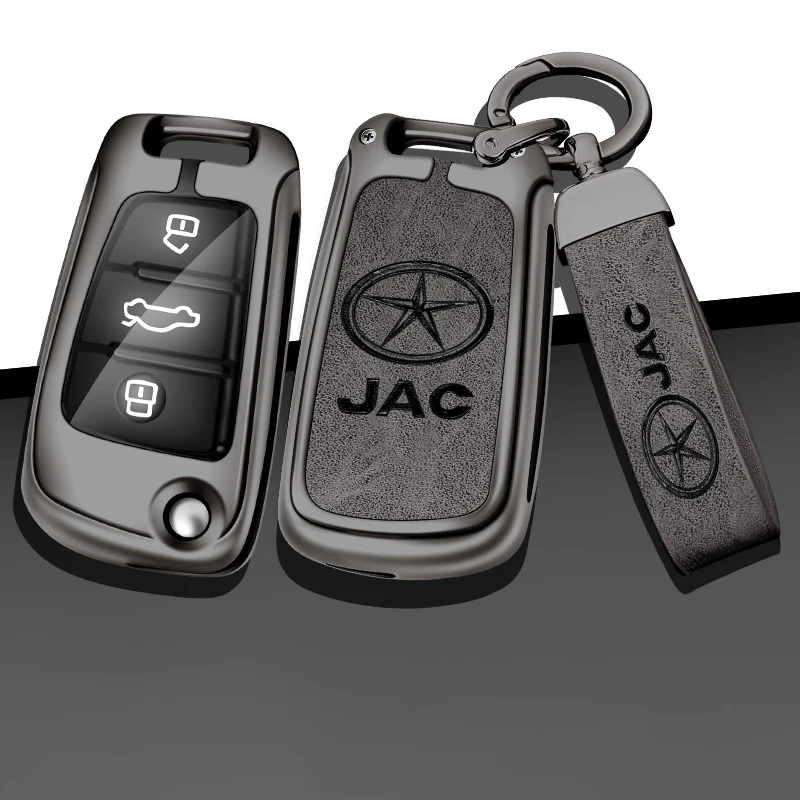 

Zinc Alloy Car Key Case Cover for Jac Ruifeng M3 M4 M5 S3 Shuailing T6 Tongyue RS Holder Shell Keychain Bag Interior Accessories