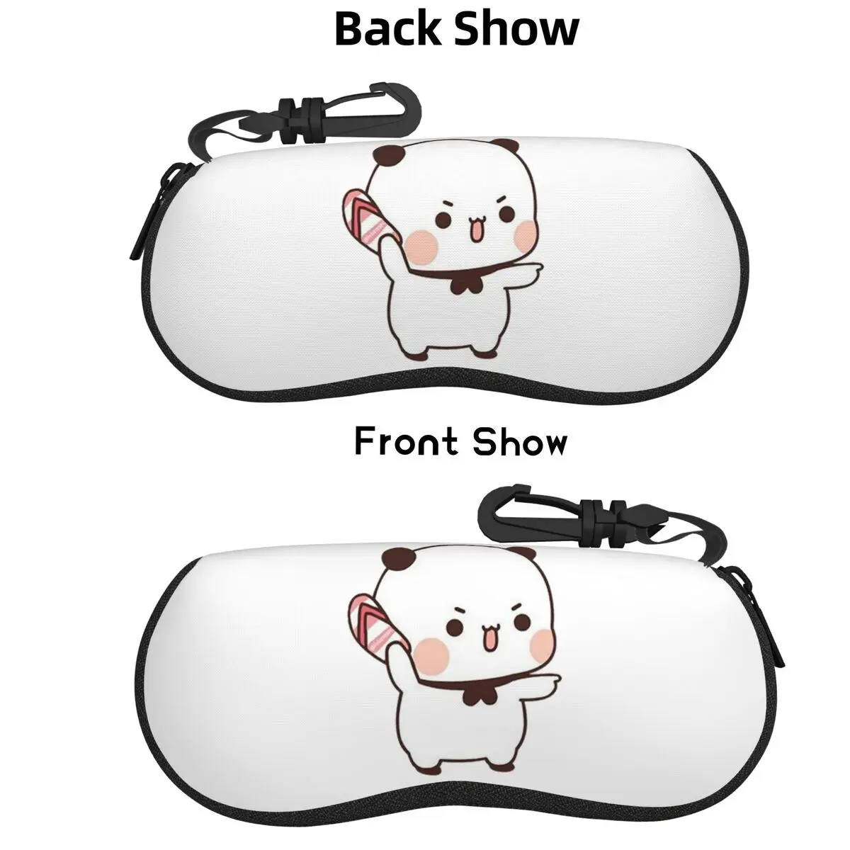 

Cute Bubu Is Throwing Flip-flops At Dudu Shell Glasses Case Portable Sunglasses Box Women Men Soft Eyeglass Bag Pouch