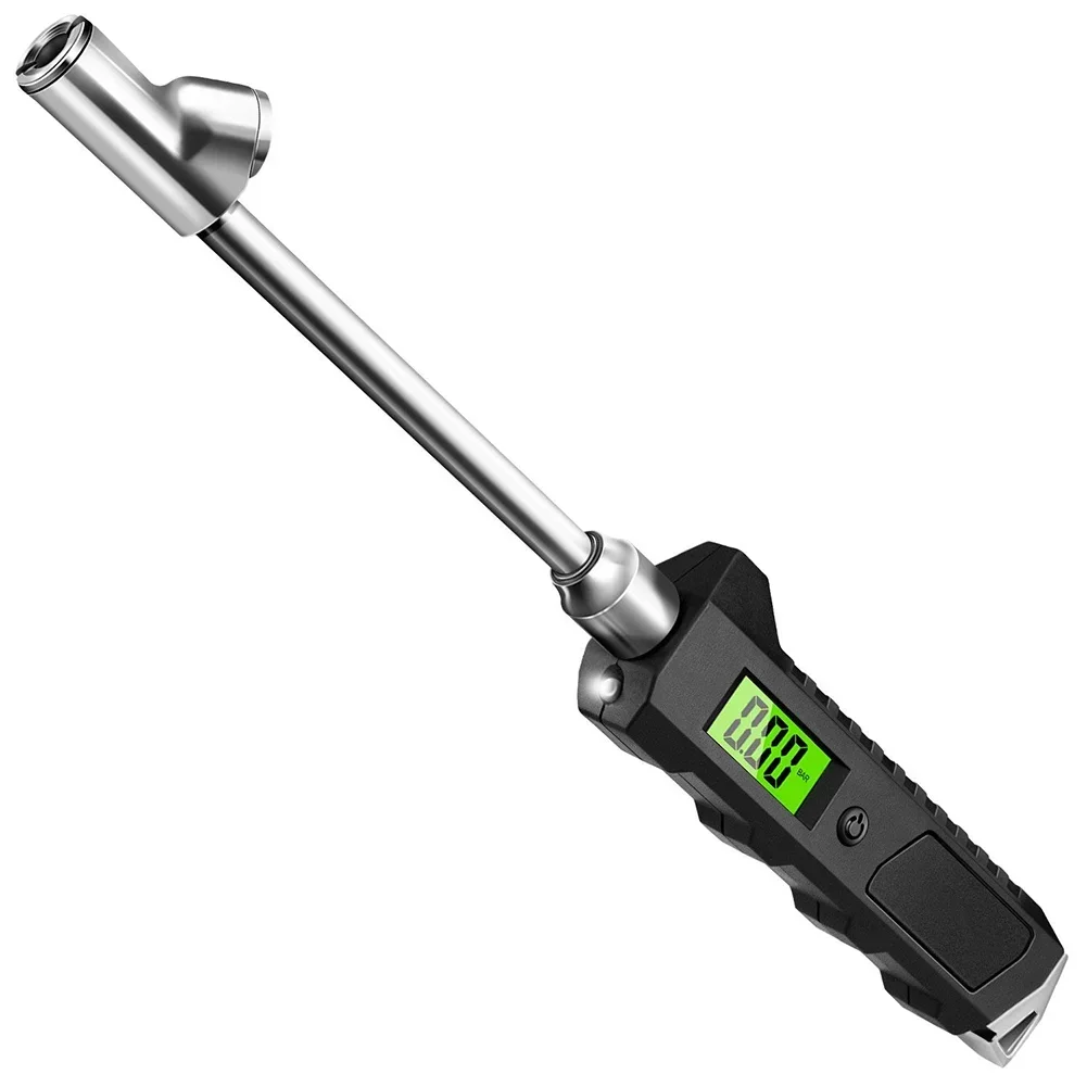 AliExpress Digital Tire Pressure Gauge 230 PSI 4-Phase Heavy Duty Non-Slip with Backlight LCD Flashlight for Truck/Car/Bike/Motorcycle