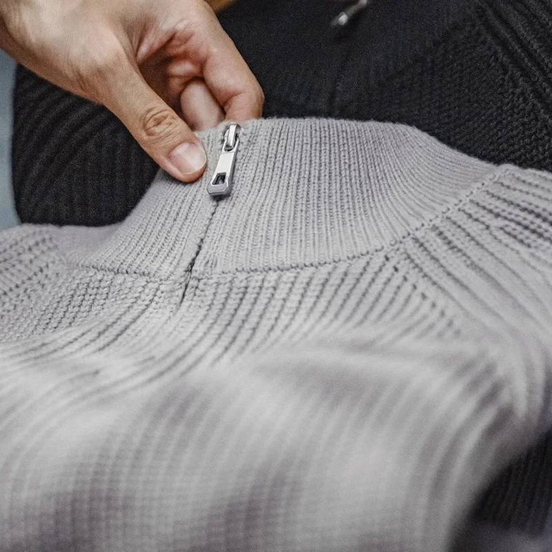 half-zip sweater for men