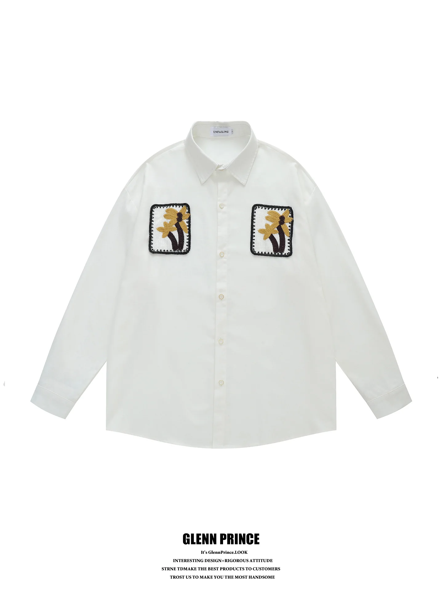 Loose Fit Long Sleeve Coconut Tree Patchwork Casual Shirt Men's Fashion Urban Style Breathable Polyester Linen Blend Shirt