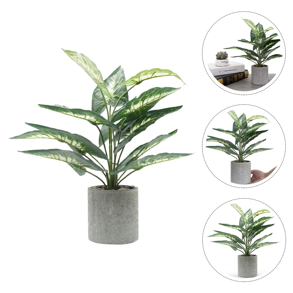 

Lifelike Artificial Bonsai Plantrealistic Green Desktop Decorationhome Office Decor Fake Small Bonsaiartificial Plastic