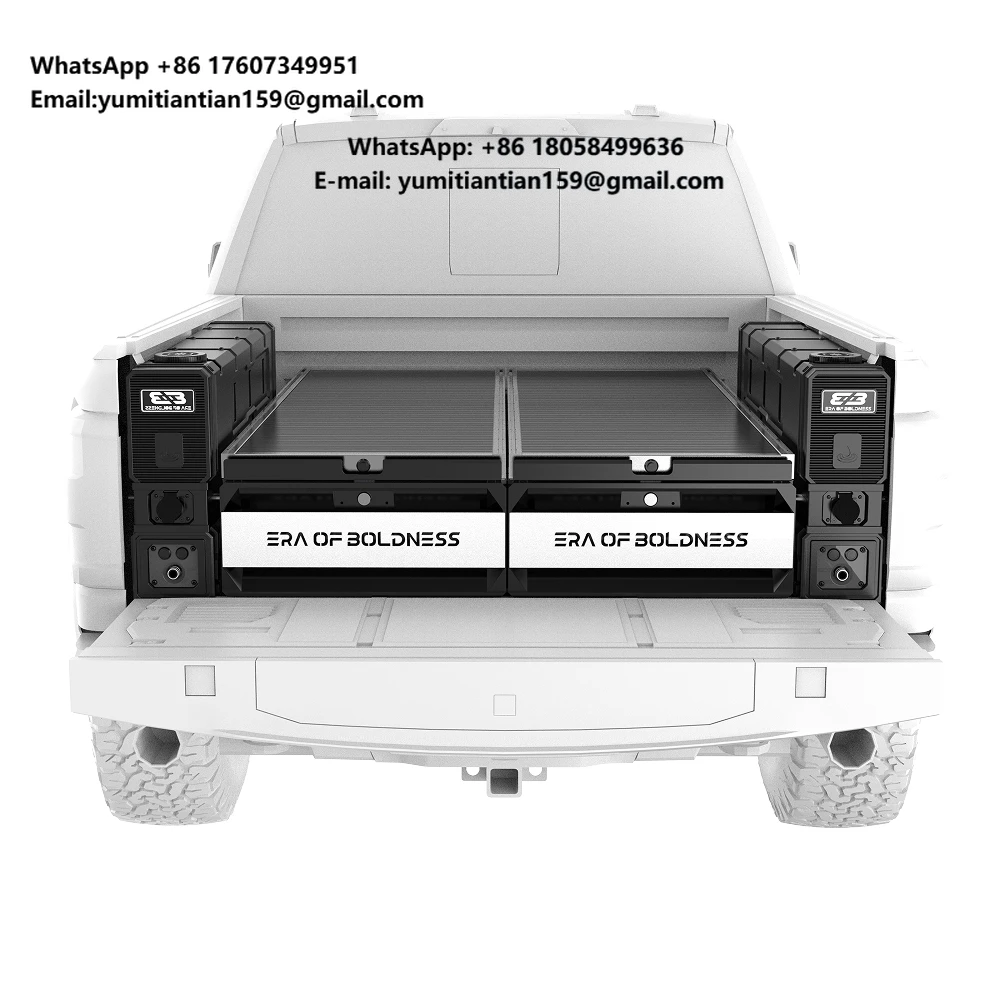 Pickup Truck Drawer System Pickup Truck Storage Box Truck Bed Slide Box for Overlanding
