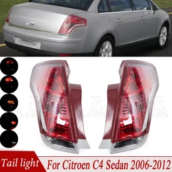 For Citroen C4 Sedan 2006 2007-2010 2011 2012 Tail Light Turn Signal Light Brake Light Fog Light Tail Lamp Assembly Car Light