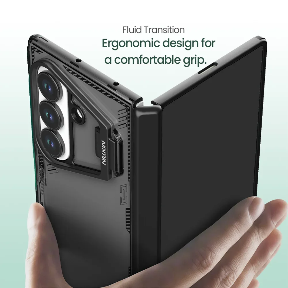 NILLKIN For Samsung Galaxy Z Fold 7 5G Case Iceblade Prop Transparent With Lens Holder Shockproof Back Cover for Samsung Fold 7