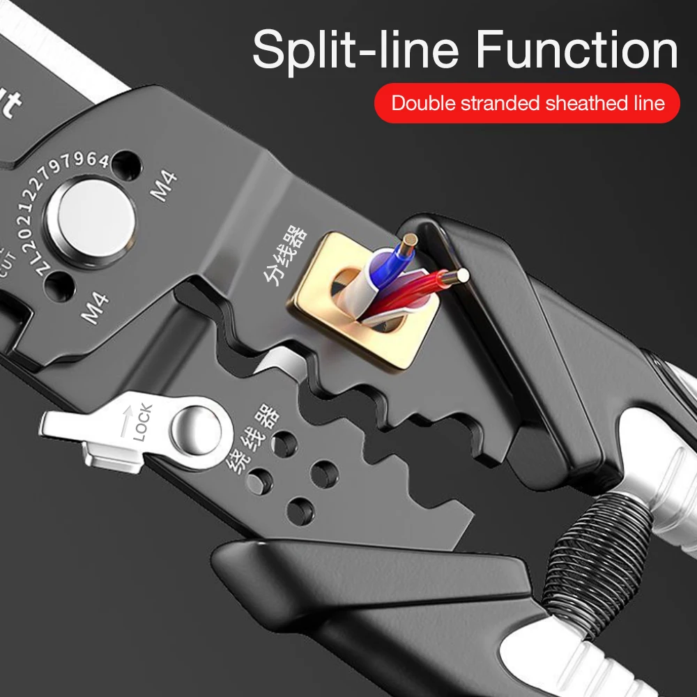 다기능 스트리핑 플라이어, 전기 기술자 토글 플라이어, 긴 코 플라이어, 와이어 스트리퍼, 케이블 커터, 터미널 압착 수공구