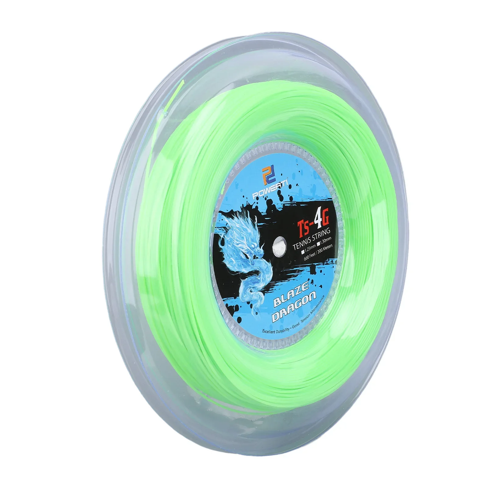 Polyester Tennis String Tennis String Polyester 200m Reel Tennis Racket String for Training Fluorescent Green Tennis String Reel