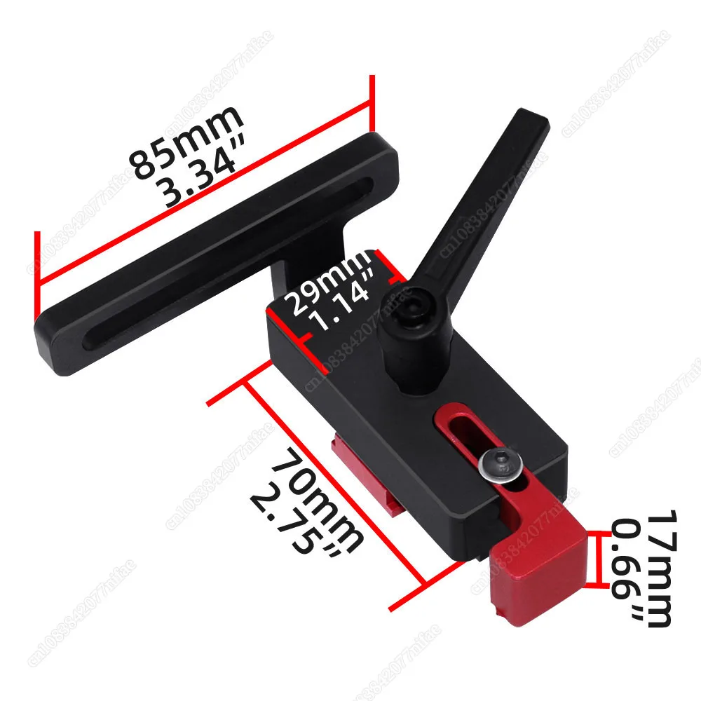 Alumínio padrão liga calha T-Tracks, T Slot com esquadria faixa Stop, ferramenta de madeira, Workbench, modelo 45