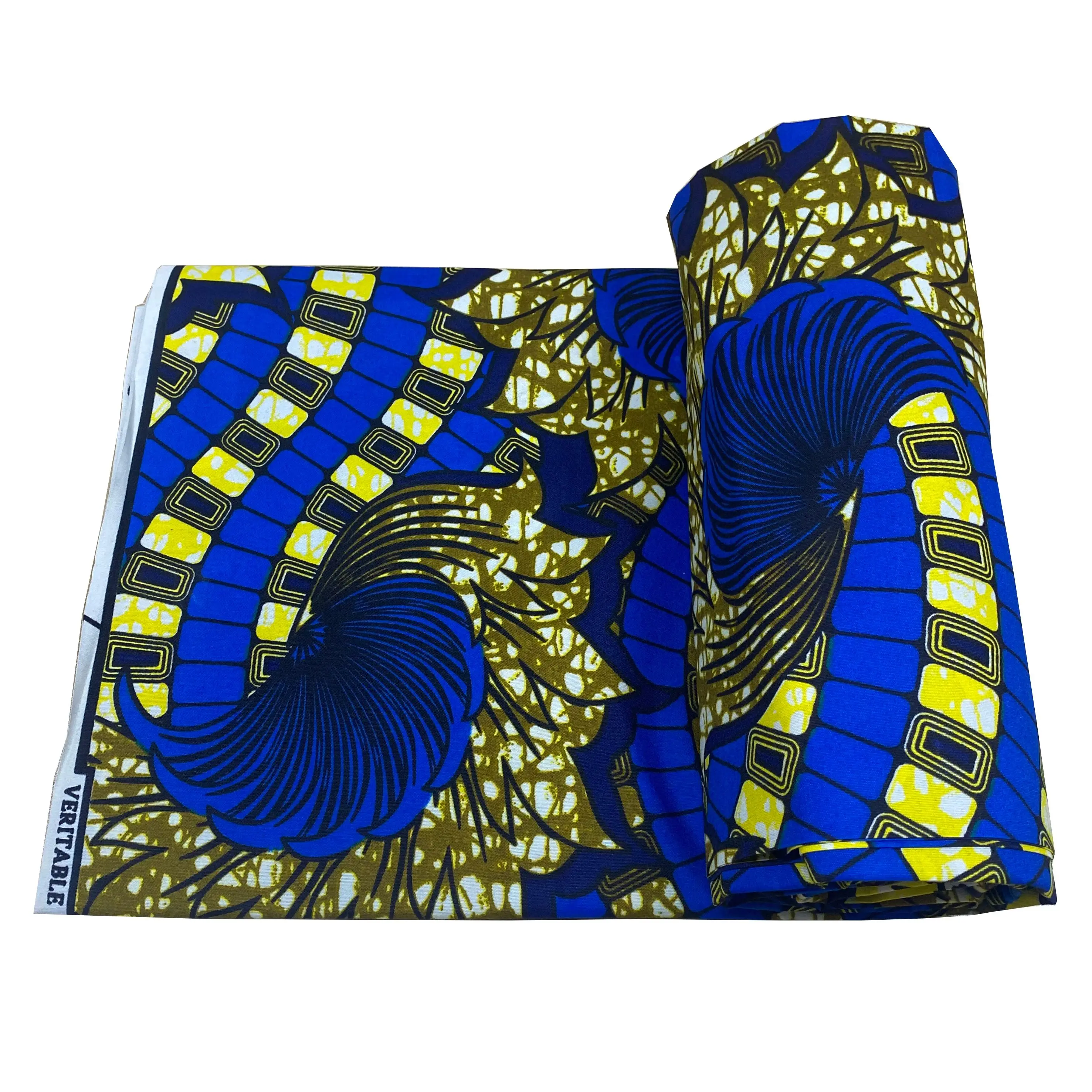 Autentico tessuto africano Ankara in cera da 6 metri, stock fresco, di alta qualità, perfetto per progetti fai da te da cucire
