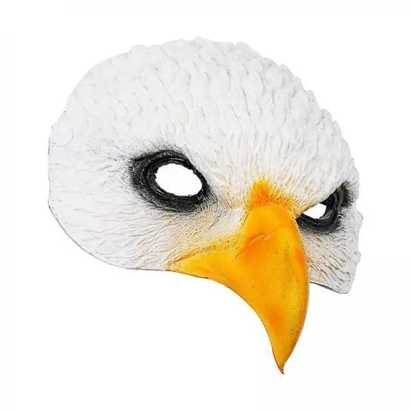 Eagle Head Cosplay Mask PU Foam Full Face Costume Cover Realistic Animal Theme for Stage Performances
