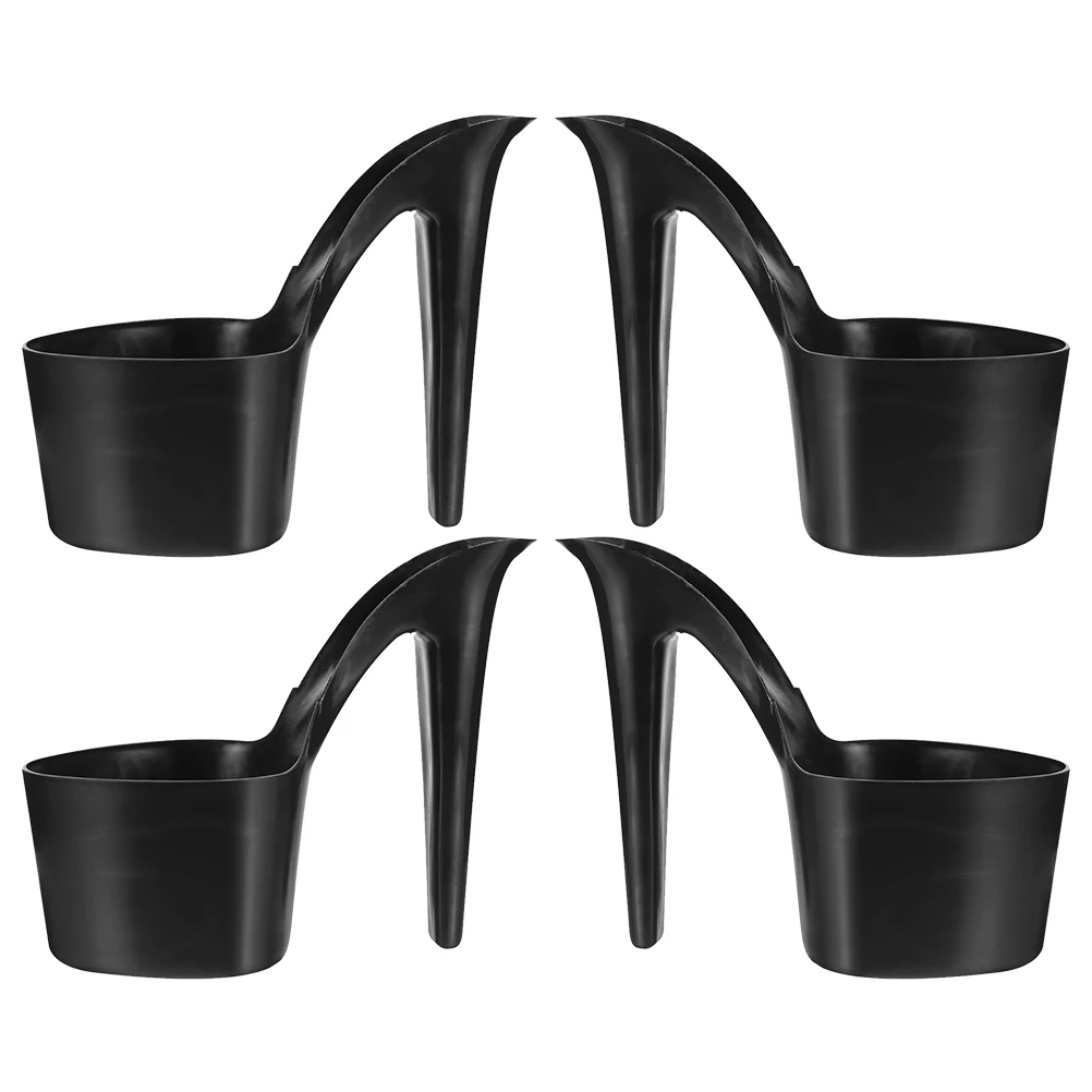 

4 Pcs High Heel Flower Pot Unique Creative Design for Desktop Indoor Plants Small Planters Succulent Pots Bulk Plastic