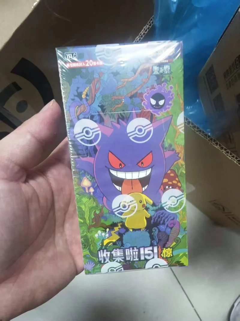 Auf Lager Pokemon-Karten-Sammlung 151 Slim Fat Booster Box Vereinfachte Chinesische PTCG-Kartensammlung Weihnachtsspielzeug Geschenke