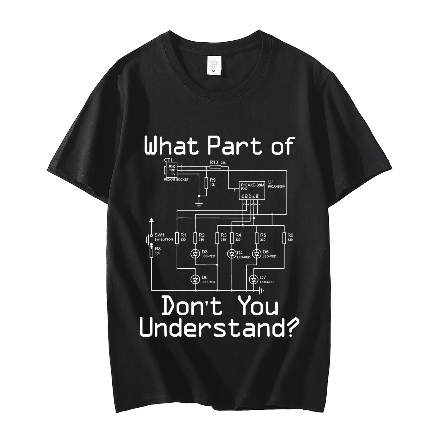 Men's Funny Electrician T-shirt Electrical Wiring Diagram Husband Dad Aift Tee Shirt Fashion Casual Short Sleeve T-shirts Unisex