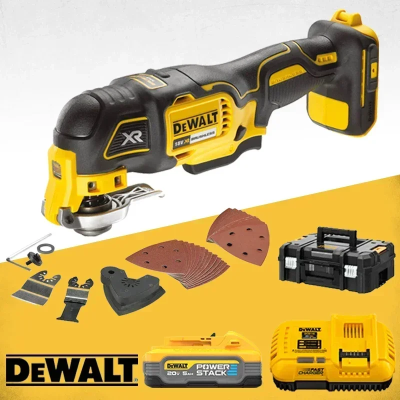 DEWALT DCS355 Oscillating Tool Kit Brushless Cordless Starlock Compatible Oscillating Multi-Tools Trimmer Saw